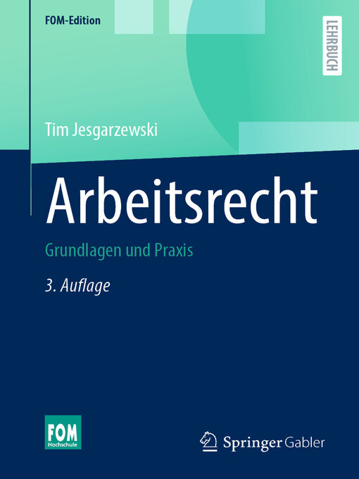 Title details for Arbeitsrecht by Tim Jesgarzewski - Available
